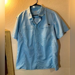 Pacific Trail Sun Short Sleeve Clear Water Button Down Shirt